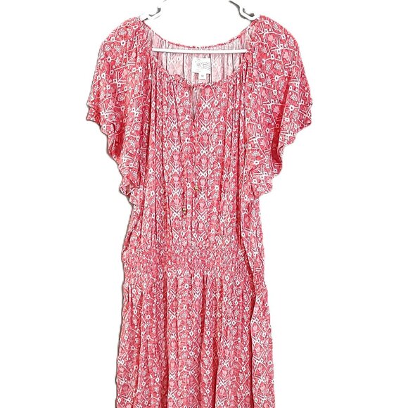 Destination 365 Woman's Maxi Dress Size 1X, Pockets, 100% Viscose, Pullover - Picture 1 of 10